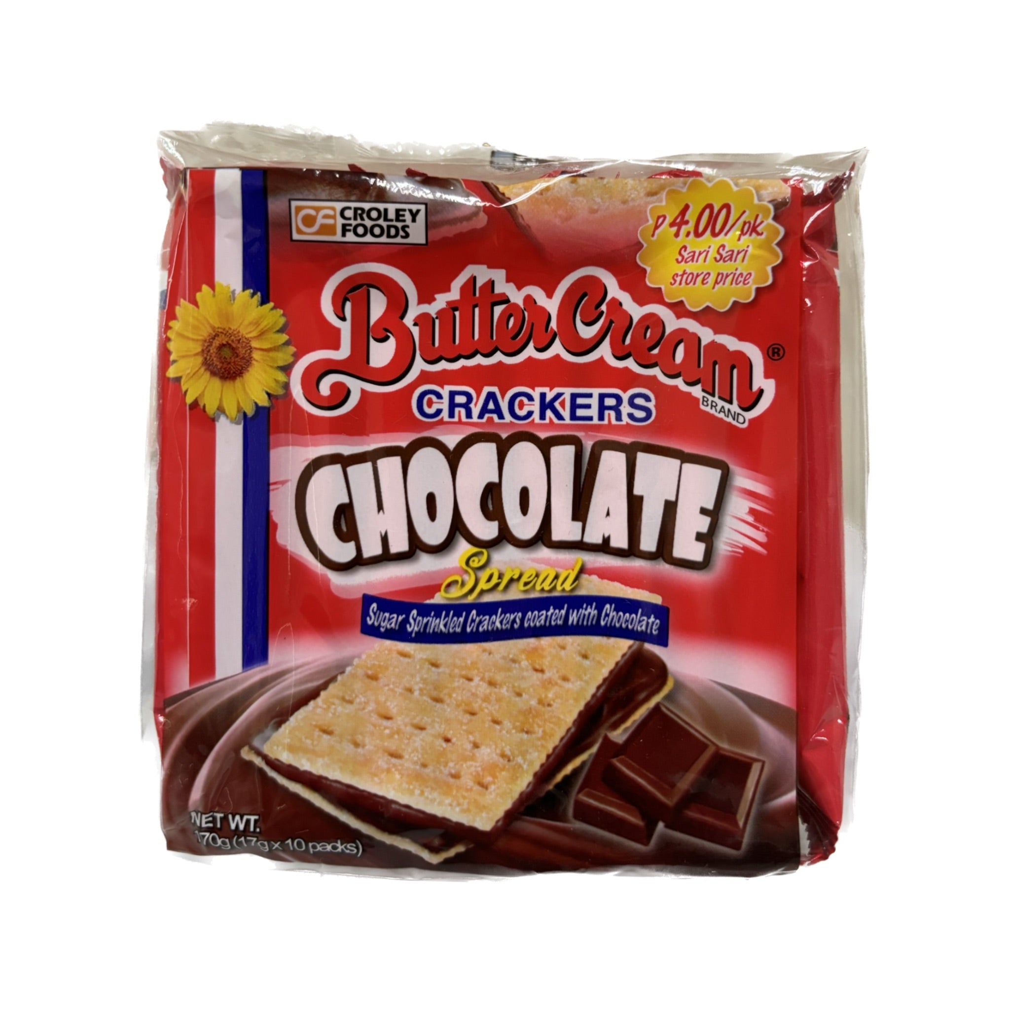 ButterCream Crackers Chocolate Spread (17g x 10 packs) TaraSuki