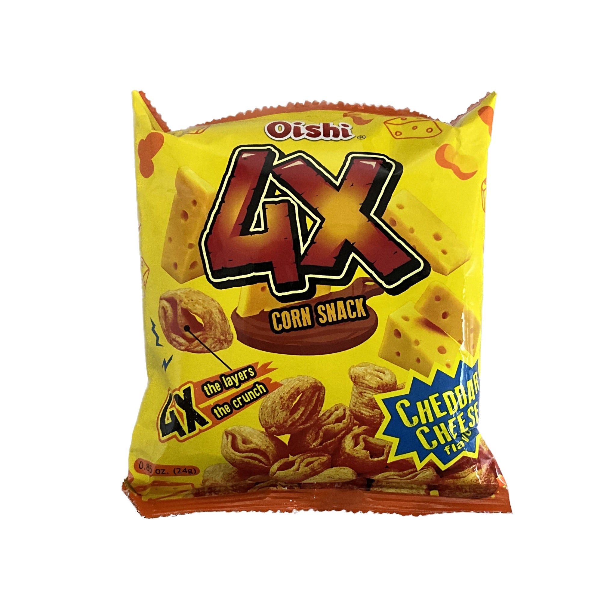 4X Cheddar Cheese Corn Snack 24g TaraSuki