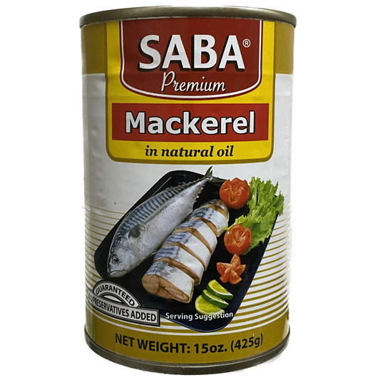 Saba Premium Mackerel in Natural Oil 425g