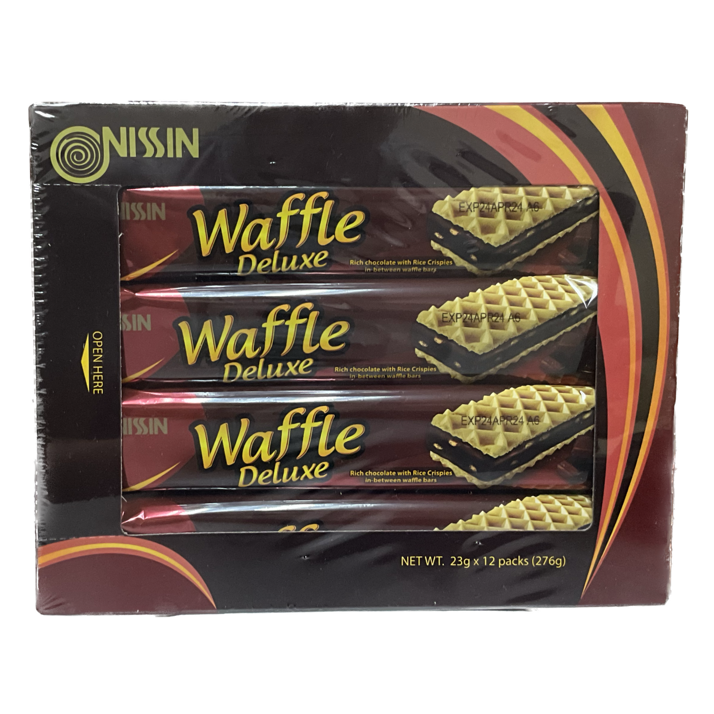 Nissin Chocolate Waffle Deluxe (22g x 10 packs) TaraSuki