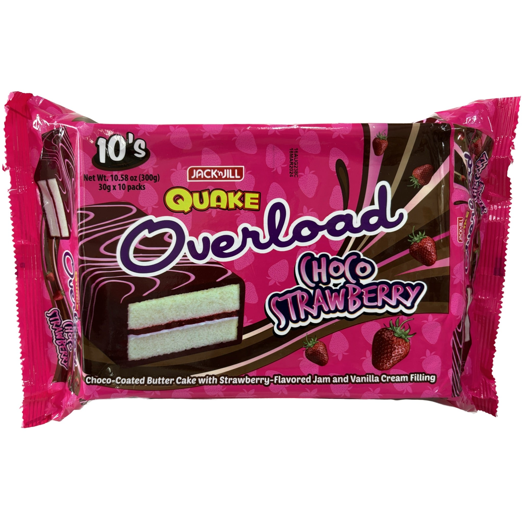 Quake Overload Choco Strawberry (30g x 10 packs) – TaraSuki