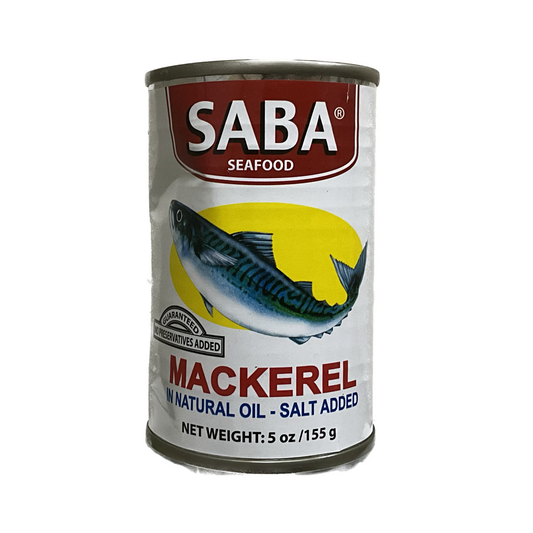 Saba Mackerel in Natural Oil - Salt Added 155g