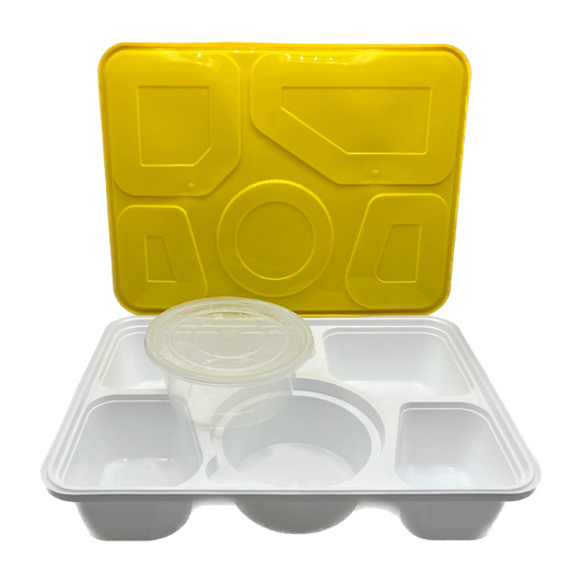 5 Grid Bento box + Soup Bowl Insert (10 pcs/pack)
