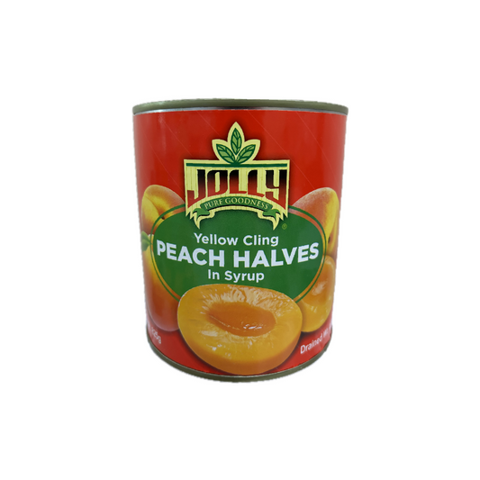 Jolly Pure Goodness Yellow Cling Peach Halves in Syrup 825g