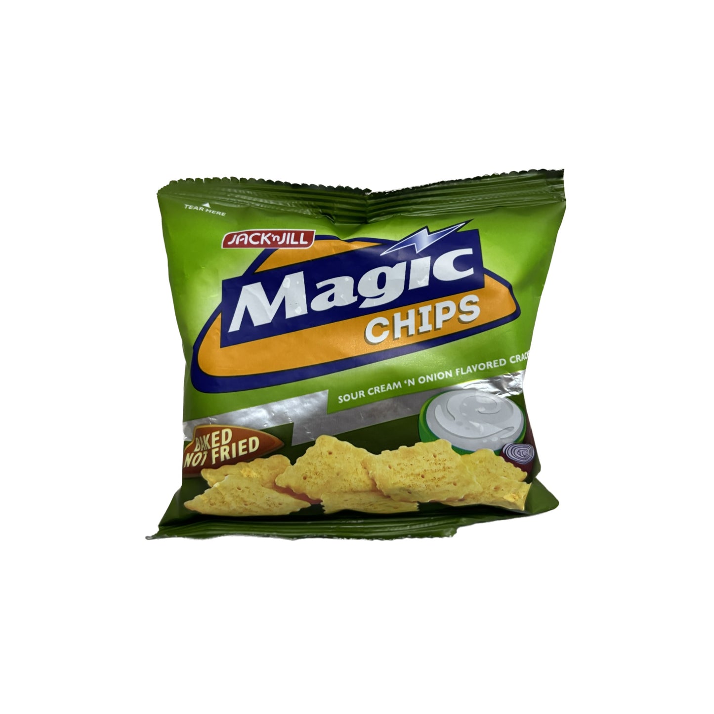 Magic Chips Sour Cream ‘N Onion Flavored Cracker Chips 28g TaraSuki
