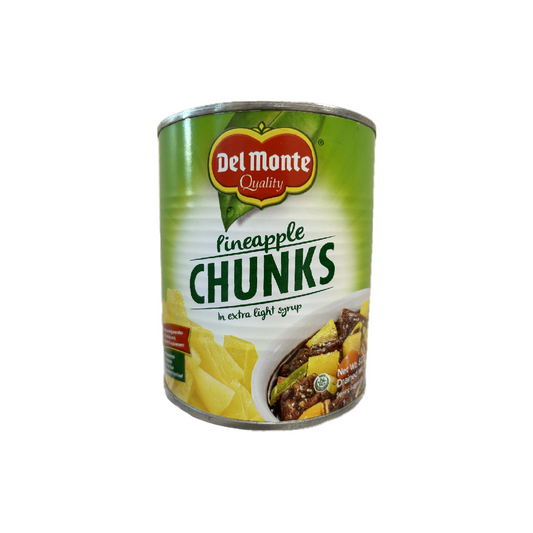 Del Monte Quality Pineapple Chunks in extra light syrup 822g (#2.5)