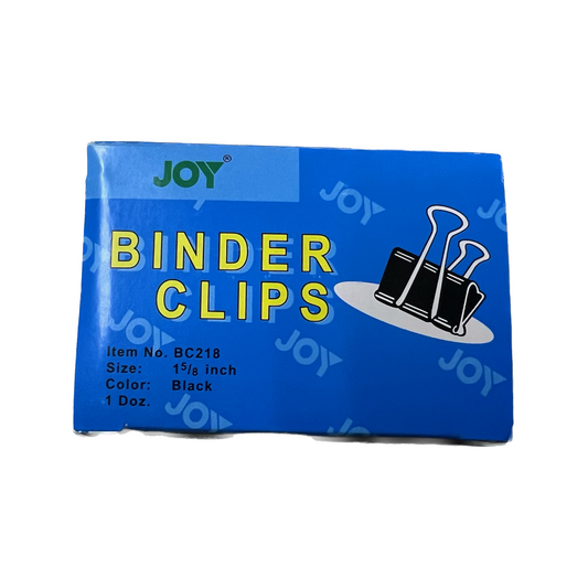 JOY Binder Clips (1-5/8 inch / Black)