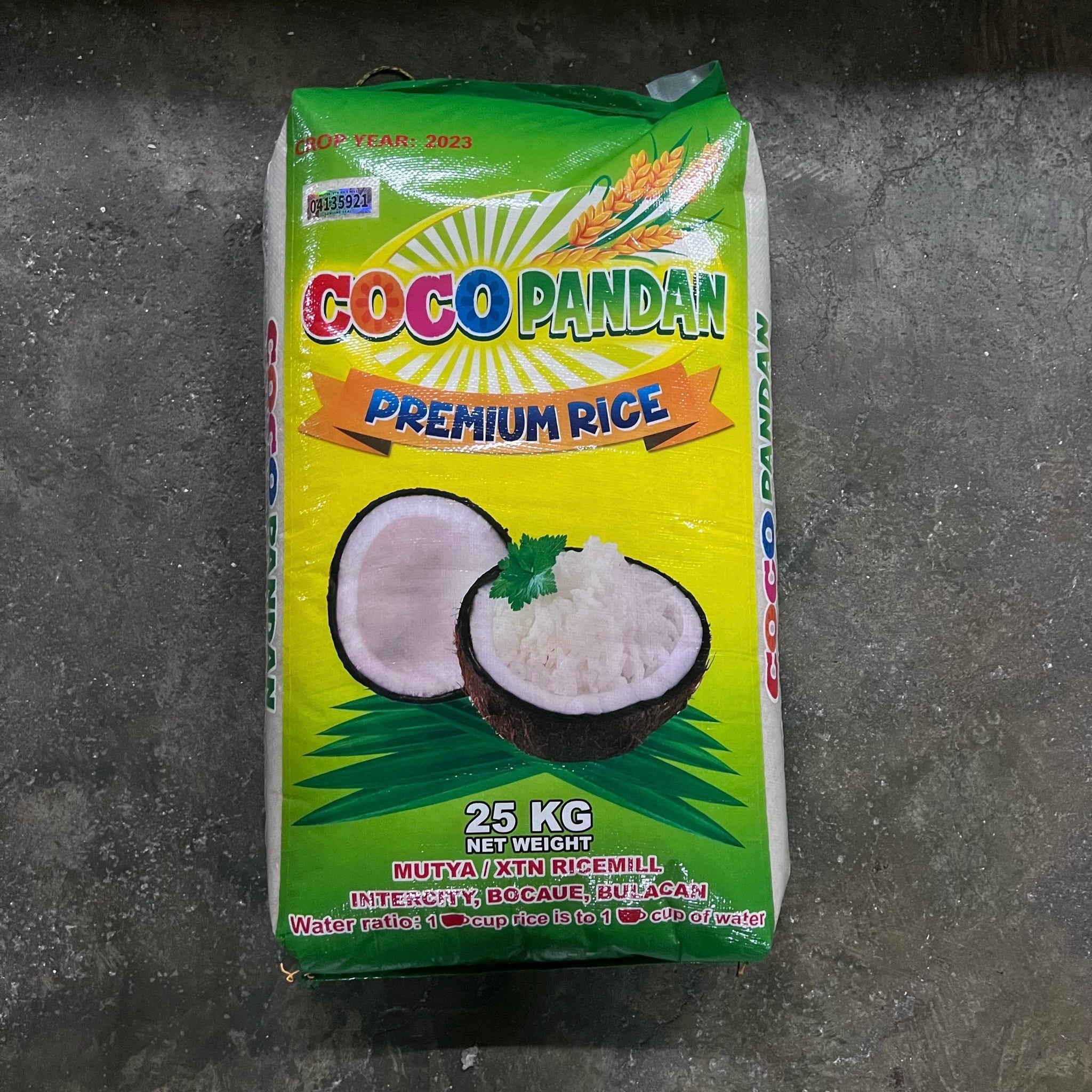 Coco Pandan Premium Rice 25kg – TaraSuki