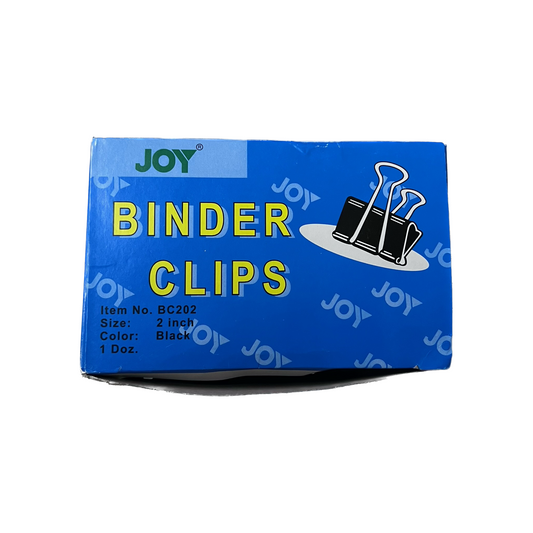 JOY Binder Clips (2 inch / Black)