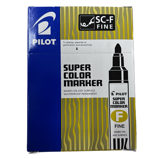 Pilot Super Color Marker Fine (Blue, Red, or Black)